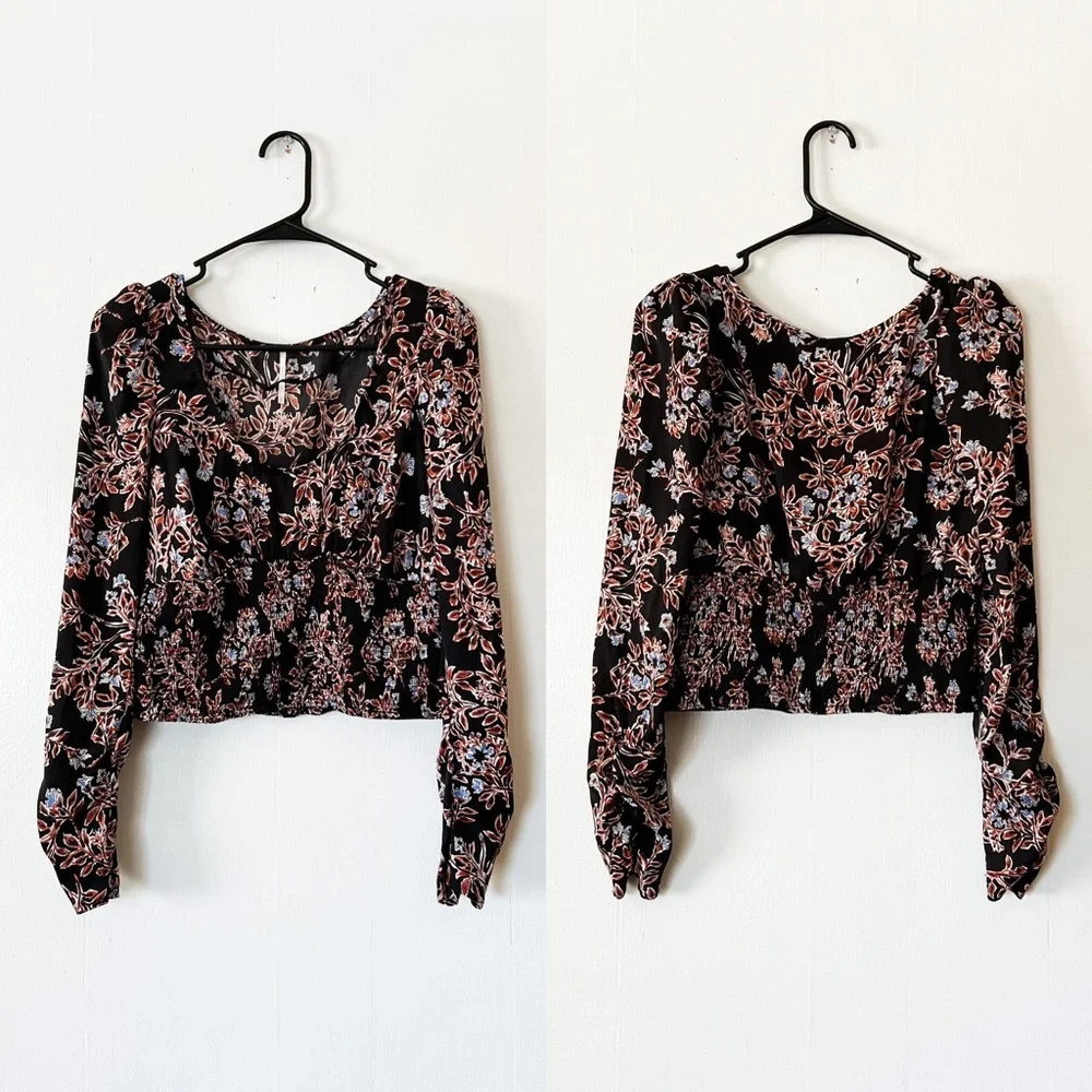 Free People Santiago Scoop Neck Printed Top - Picture 4 of 9